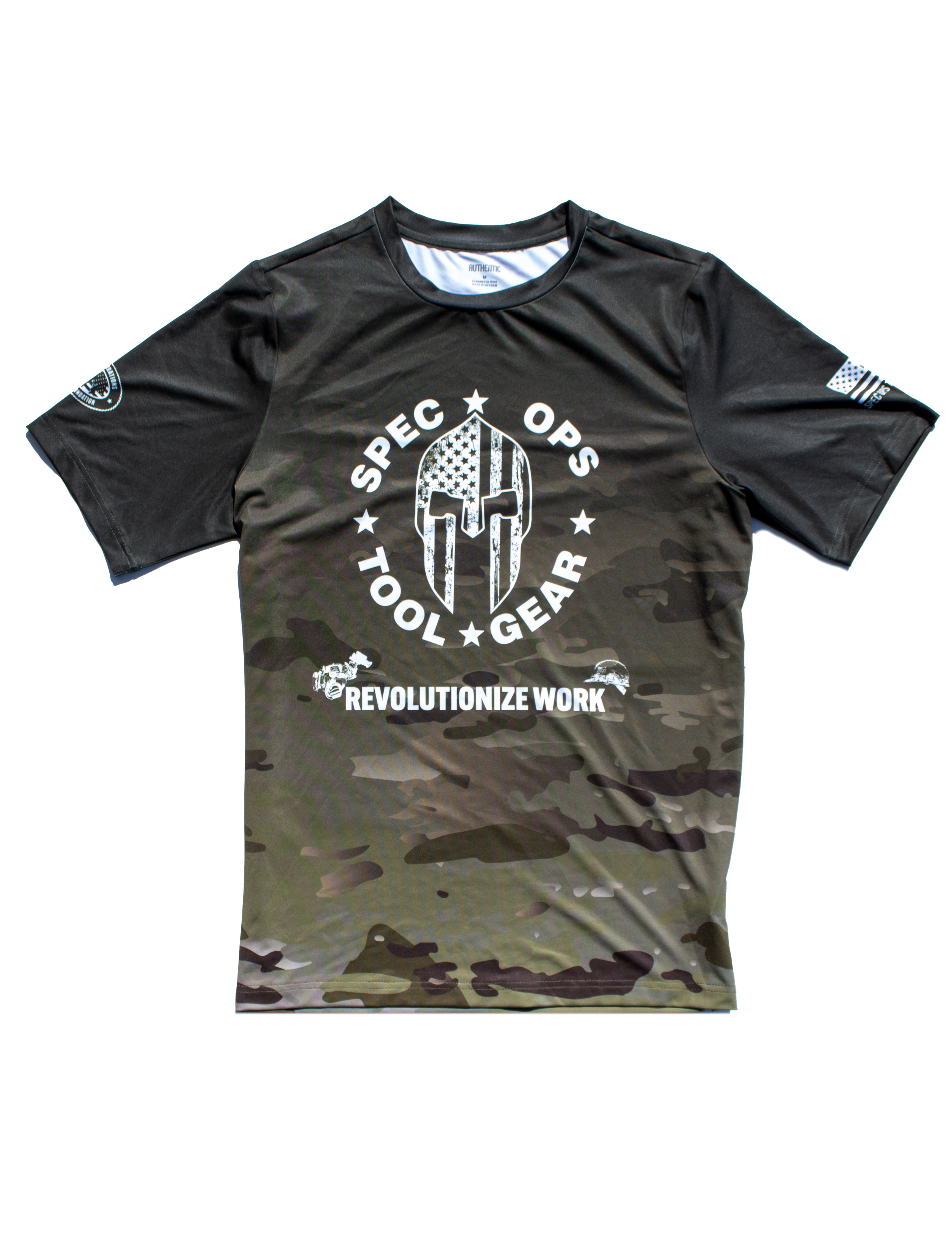 Revolutionize Work Camo Short Sleeve Active Tee