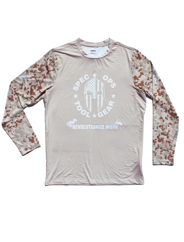 Revolutionize Work Camo Long Sleeve Active Tee